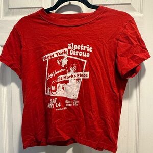 Brandy Melville Red Graphic Tee